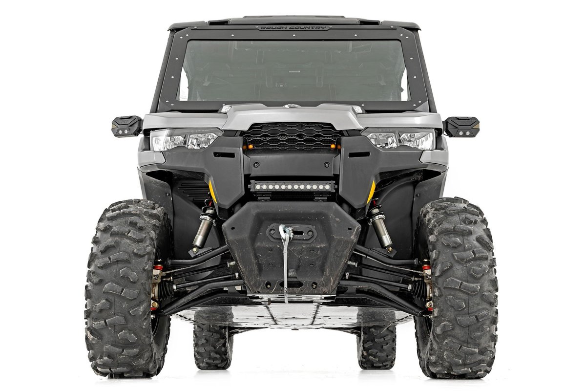 Can-Am Defender PRO HD10 Coilover Suspension Kit - Front - Rough Country - Ride Height Adjust - '20-'22